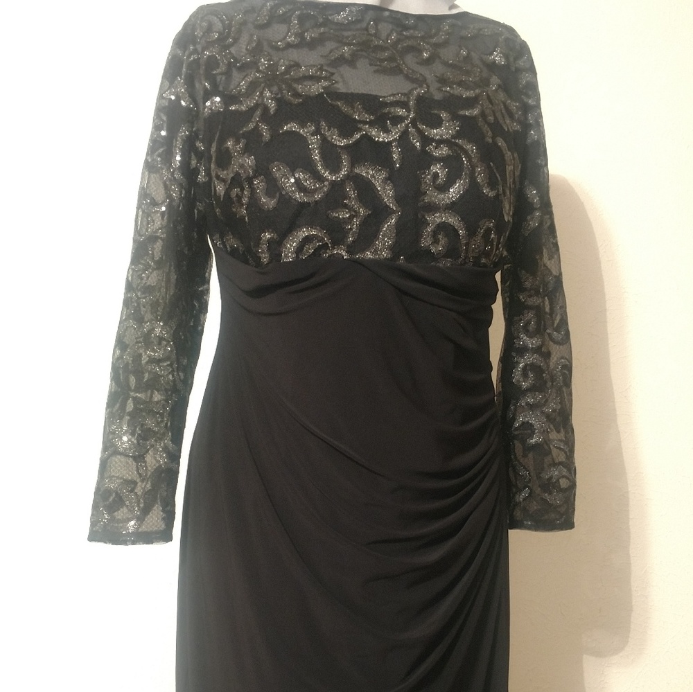 Long sleeve cocktail dress